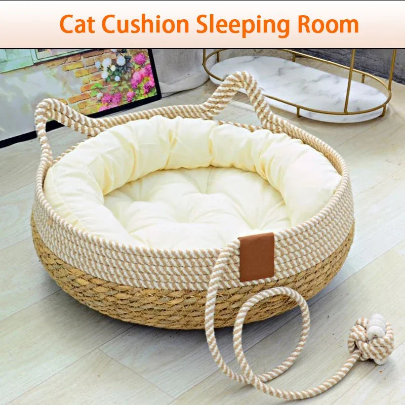 Cama Tejida Para Gatos